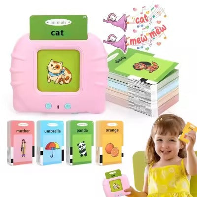 Talking Flash Cards For Kids Providing Durable Quality Comfortable Use Reliable Performance Educational Support (Random Color)